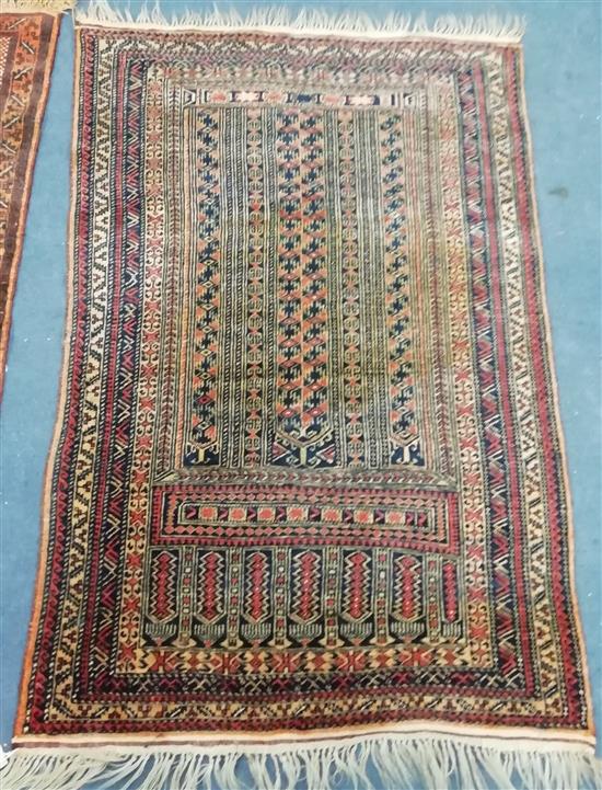 A Belouch prayer rug 130 x 84cm